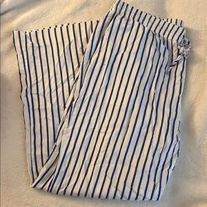 Ralph Lauren Blue and White Striped Pajama Pants
